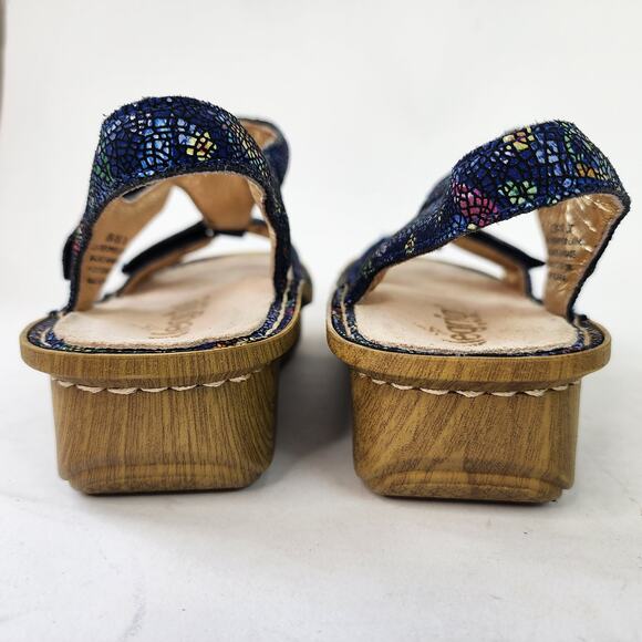 Alegria Kendra T- Strap Sandals EU 38 US 8-8.5 Blue Multi KEN-158 - Picture 5 of 6
